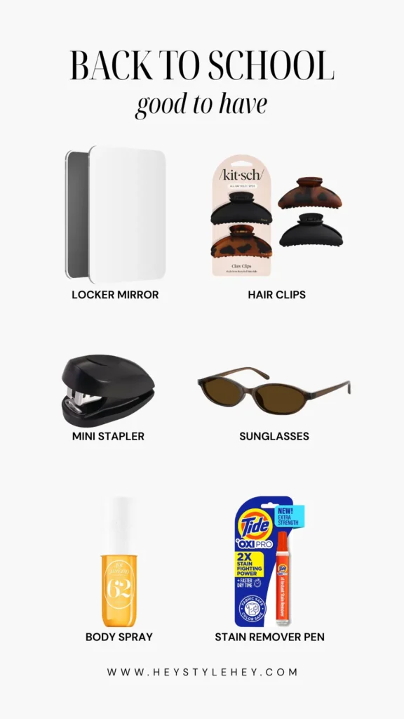 back to school essentials - good to have