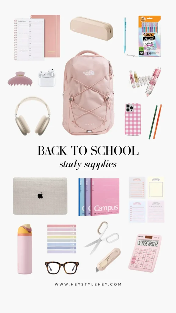 back to school essentials study supplies