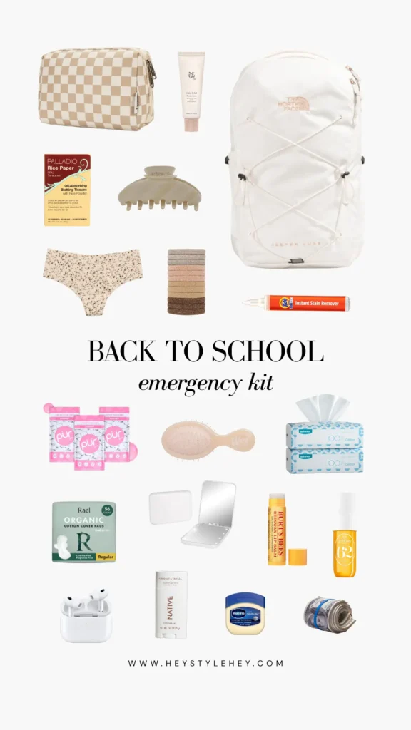 back to school essentials emergency kit