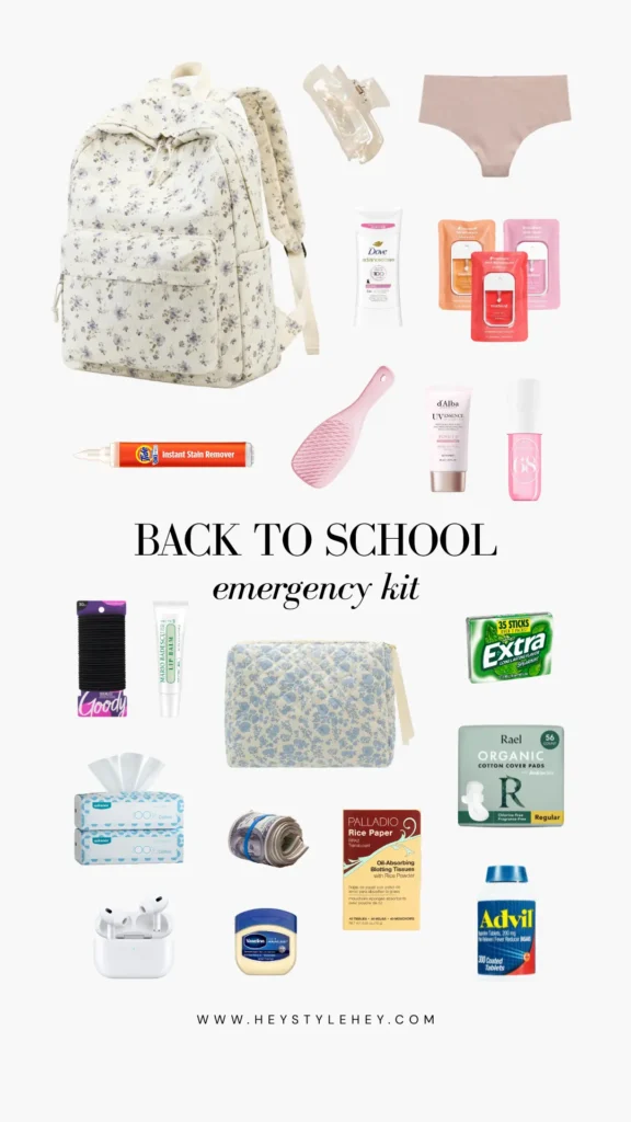 back to school essentials emergency kit