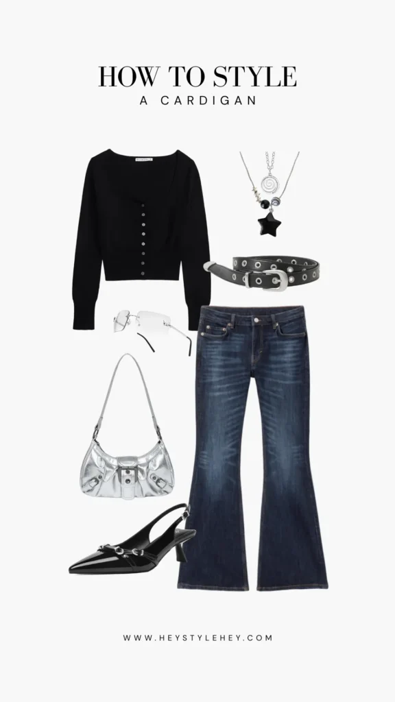 how to style a cropped cardigan