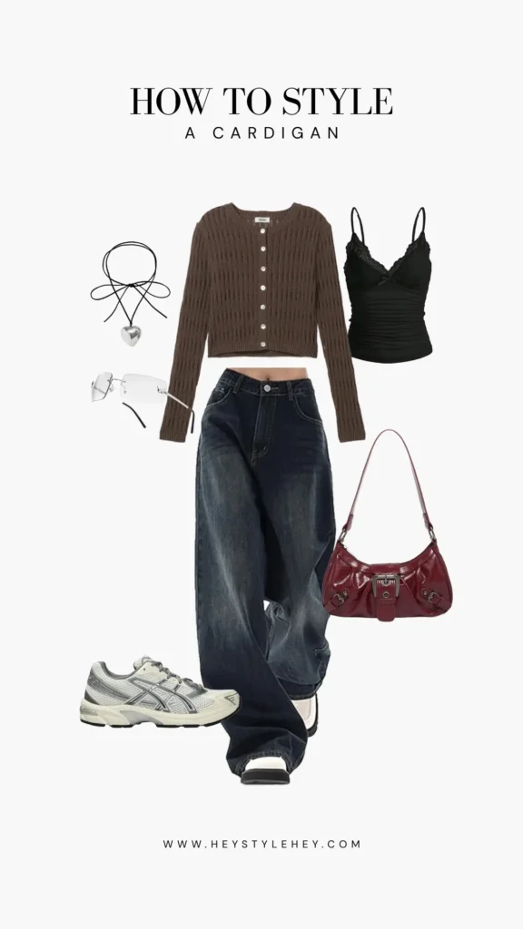 how to style a cropped cardigan