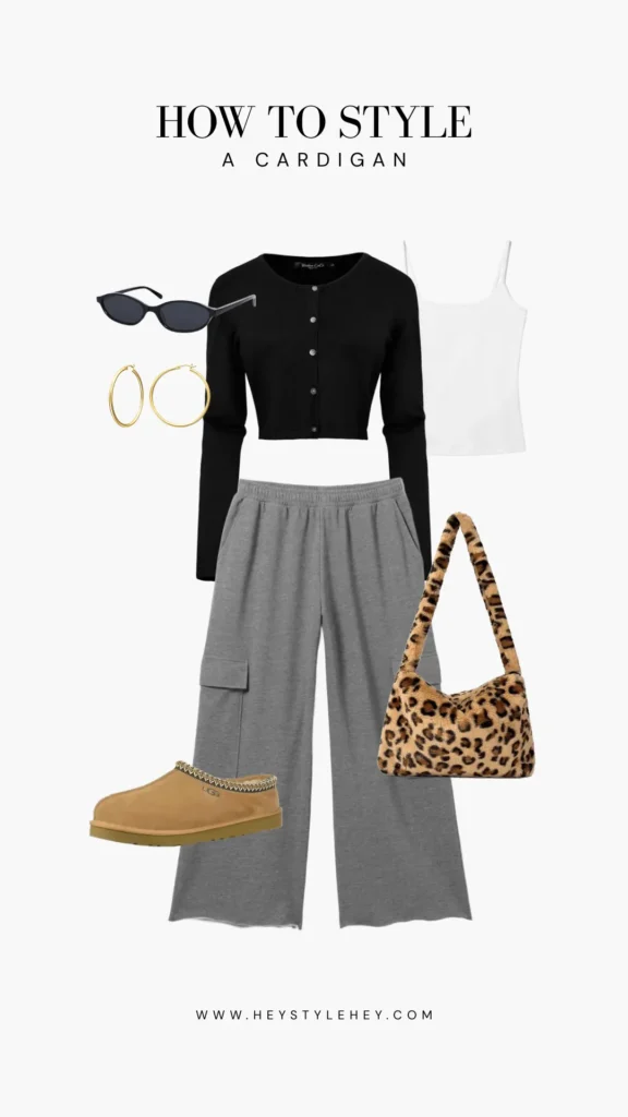how to style a cropped cardigan