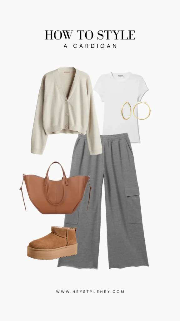 how to style a cropped cardigan