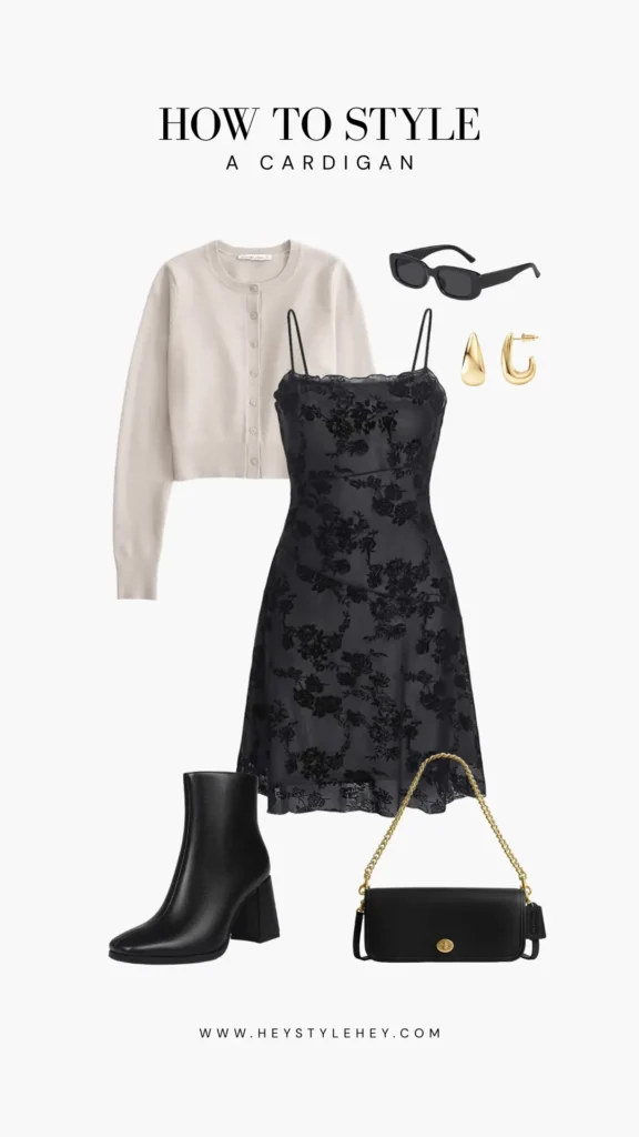 how to style a cropped cardigan
