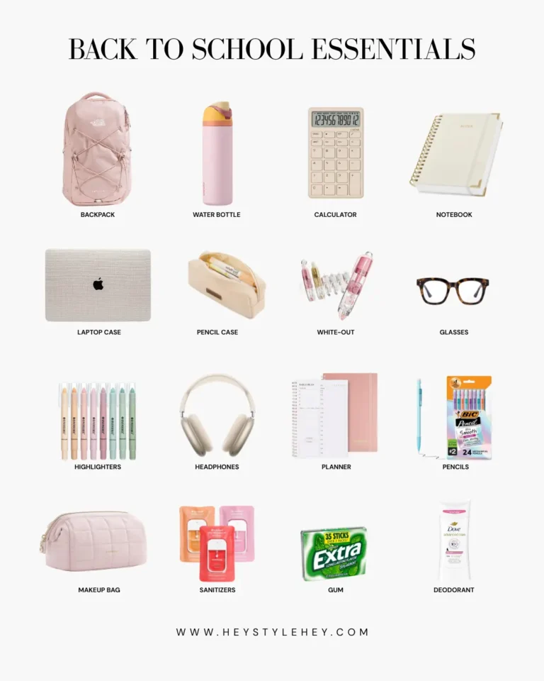 back to school essentials