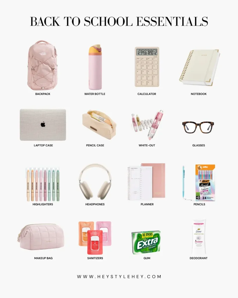 back to school essentials