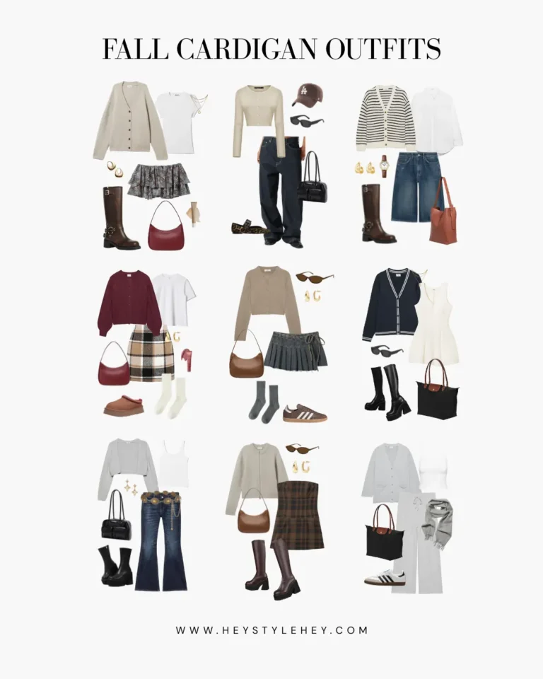 fall cardigan outfit ideas