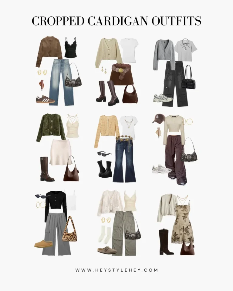 how to style a cropped cardigan