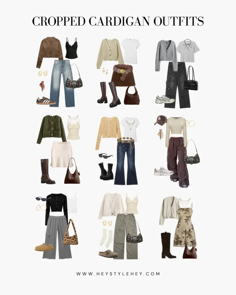 how to style a cropped cardigan