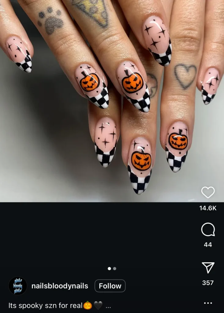pumpkin nails