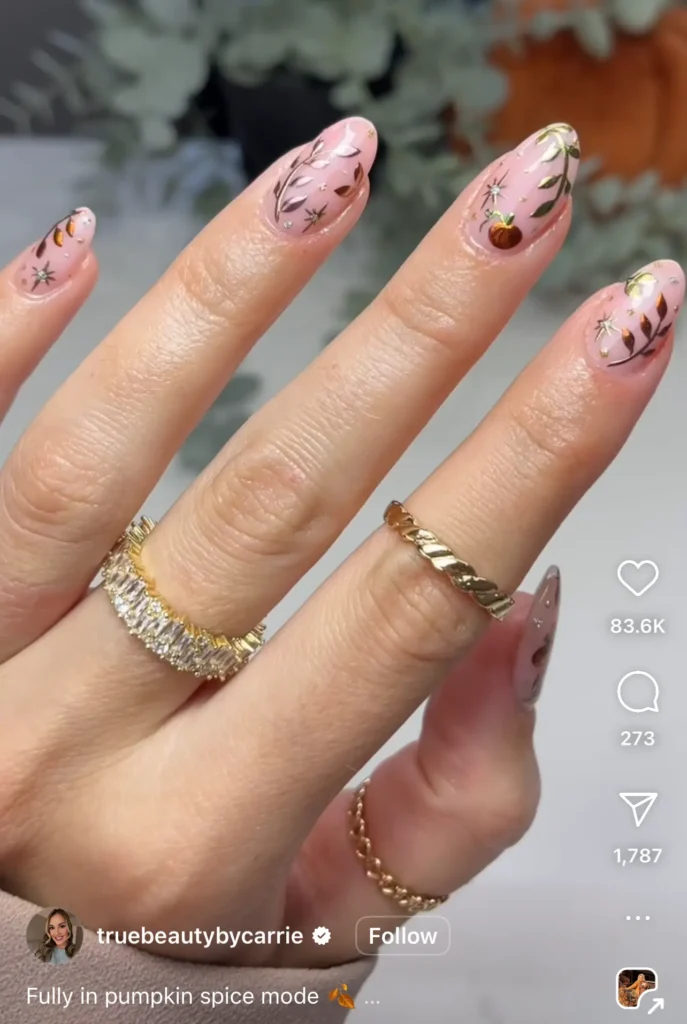 pumpkin nails