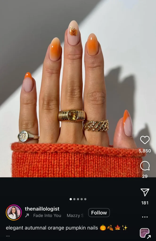pumpkin nails