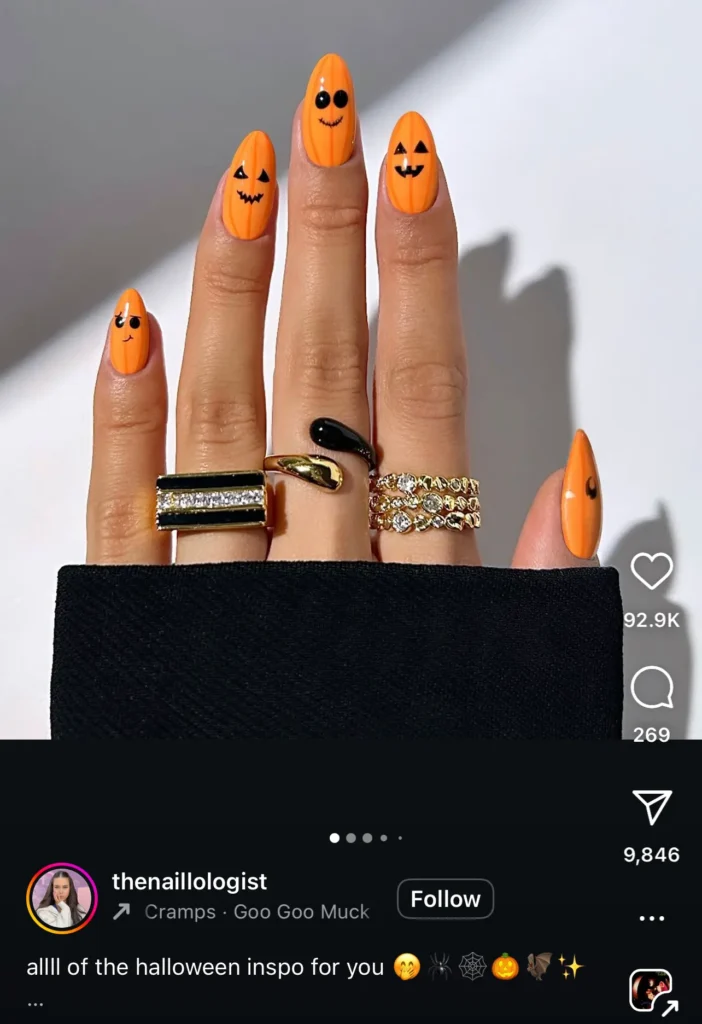 pumpkin nails