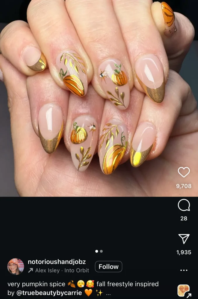 pumpkin nails