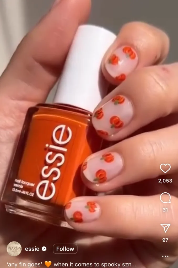 pumpkin nails
