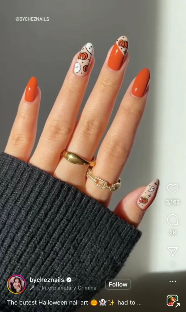 pumpkin nails