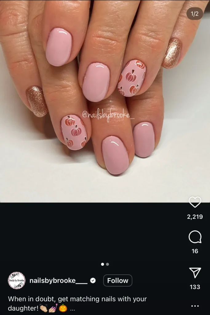 pumpkin nails