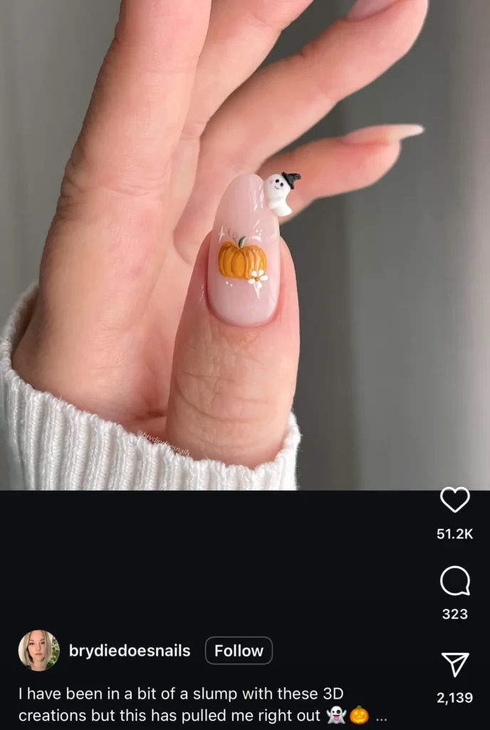 pumpkin nails