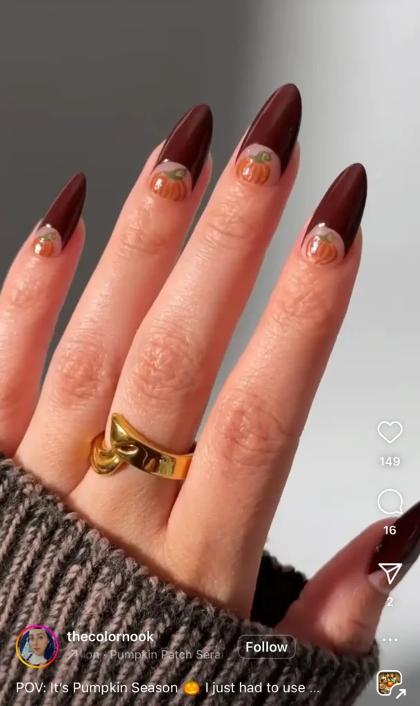 pumpkin nails