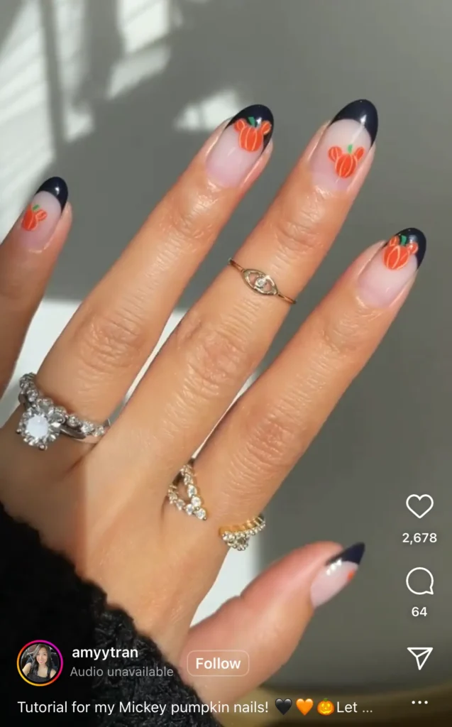 pumpkin nails