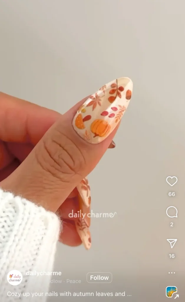 pumpkin nails