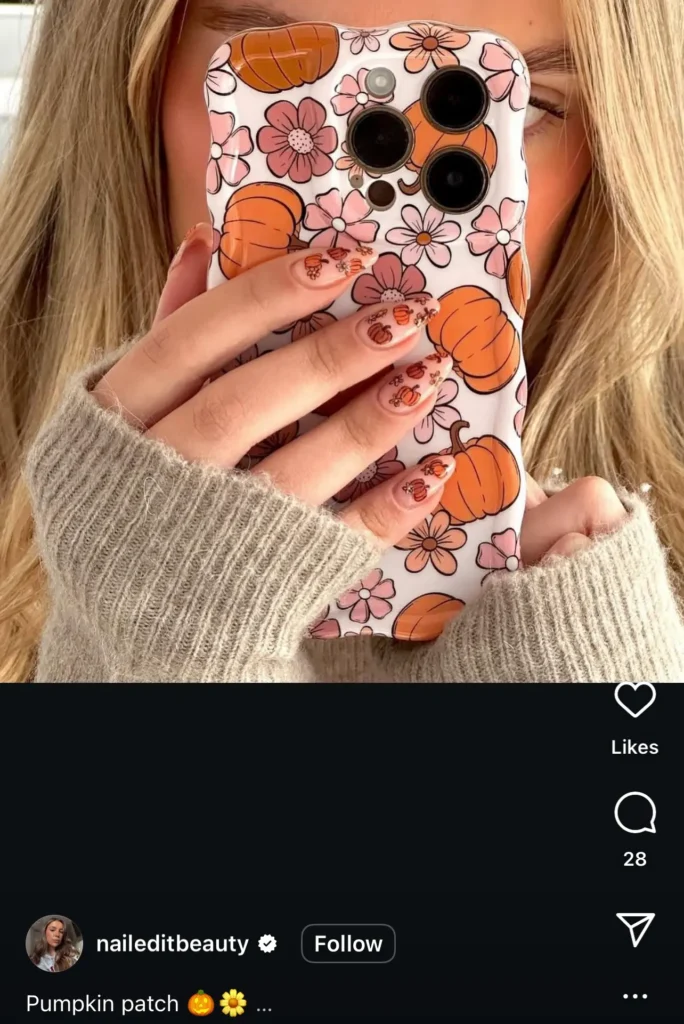 pumpkin nails