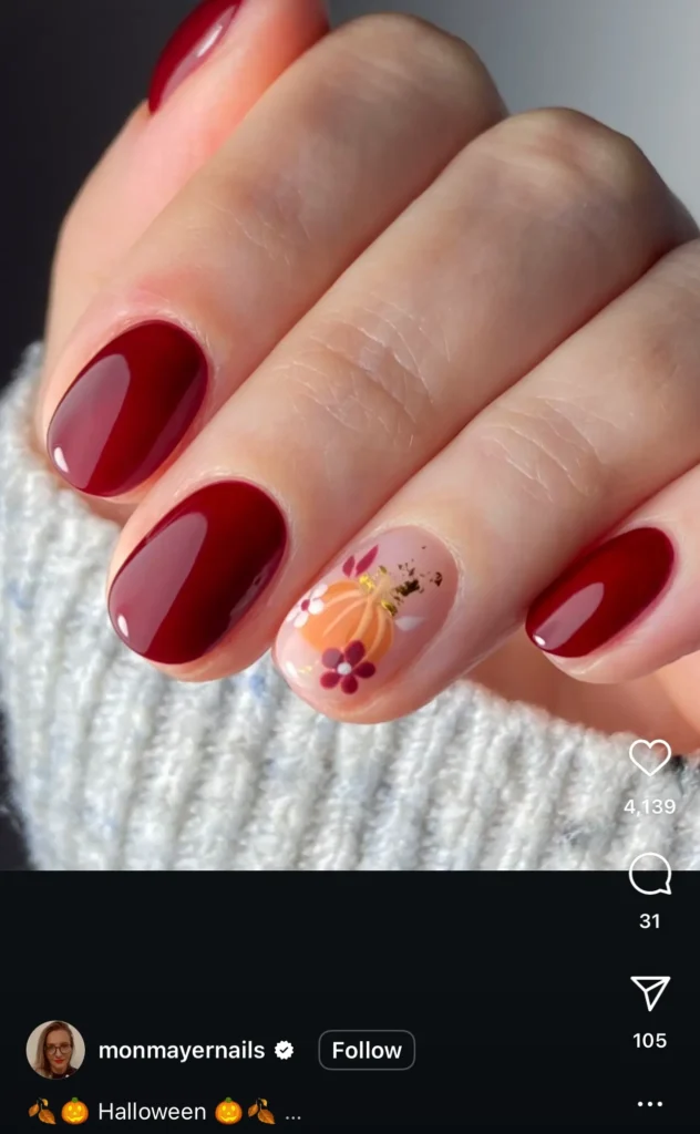 pumpkin nails