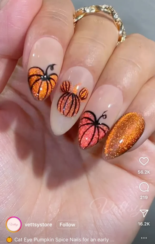 pumpkin nails