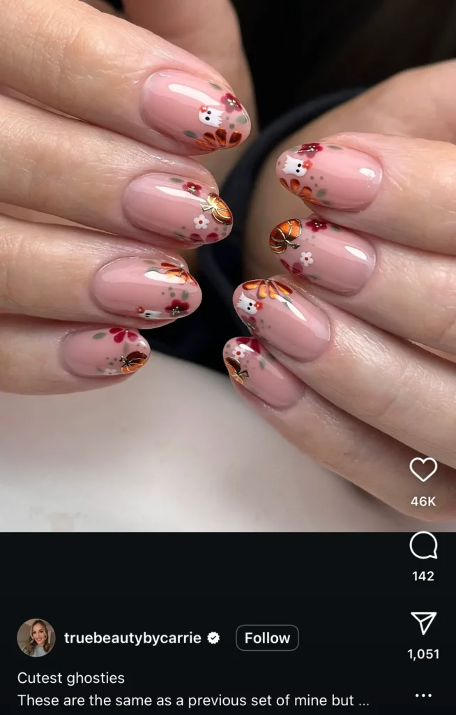 pumpkin nails