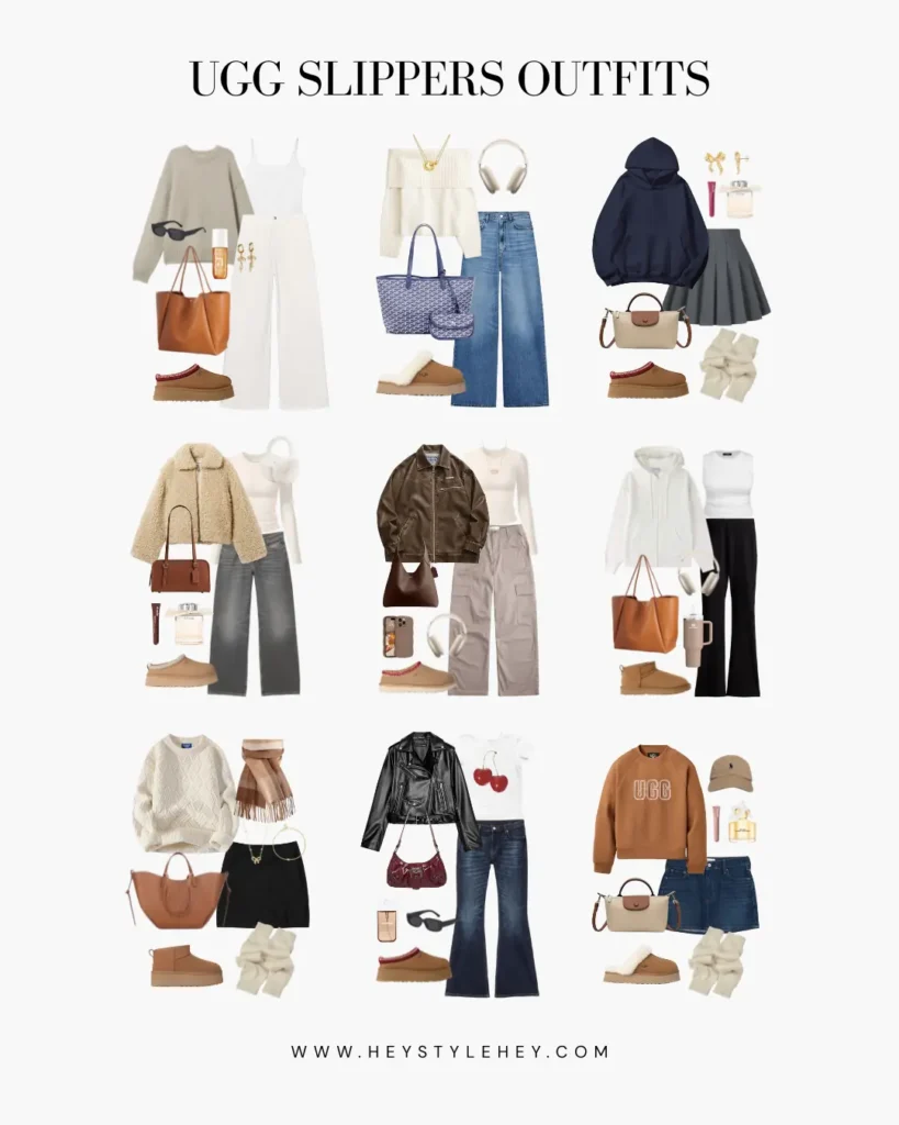 ugg slippers outfits