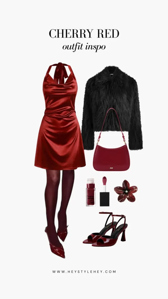 cherry red outfit ideas