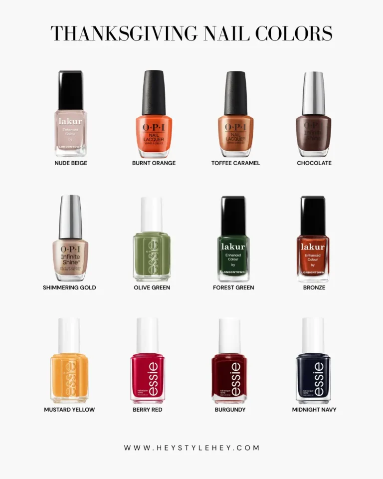 thanksgiving nail colors