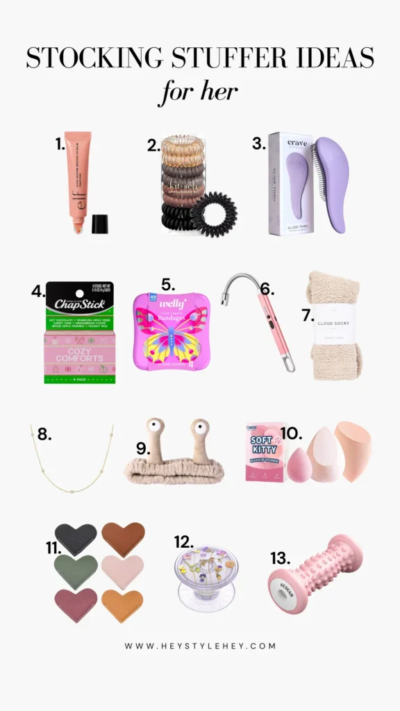 stocking stuffer ideas for her under $10