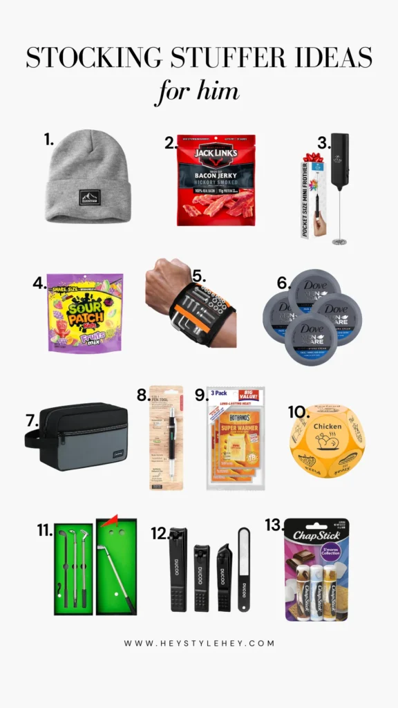 stocking stuffer ideas for him under $5