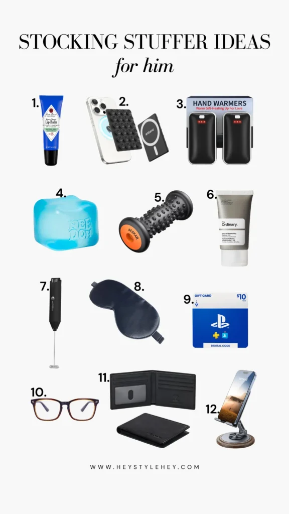 stocking stuffer ideas for him under $10