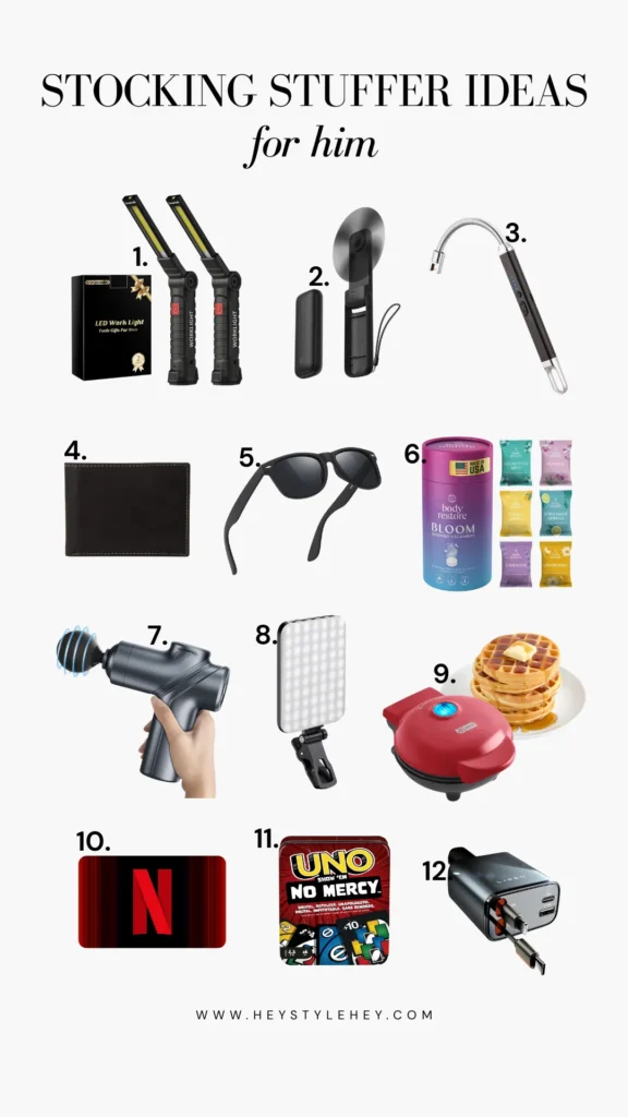 stocking stuffer ideas for him under $15