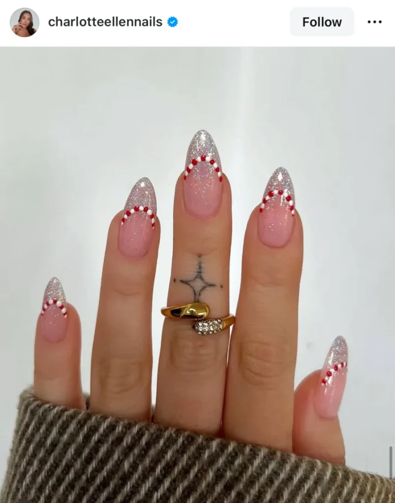 simple Christmas nails