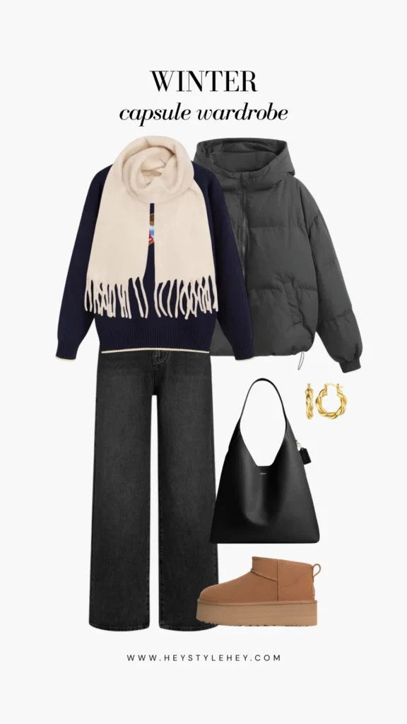 winter capsule wardrobe: outfit ideas