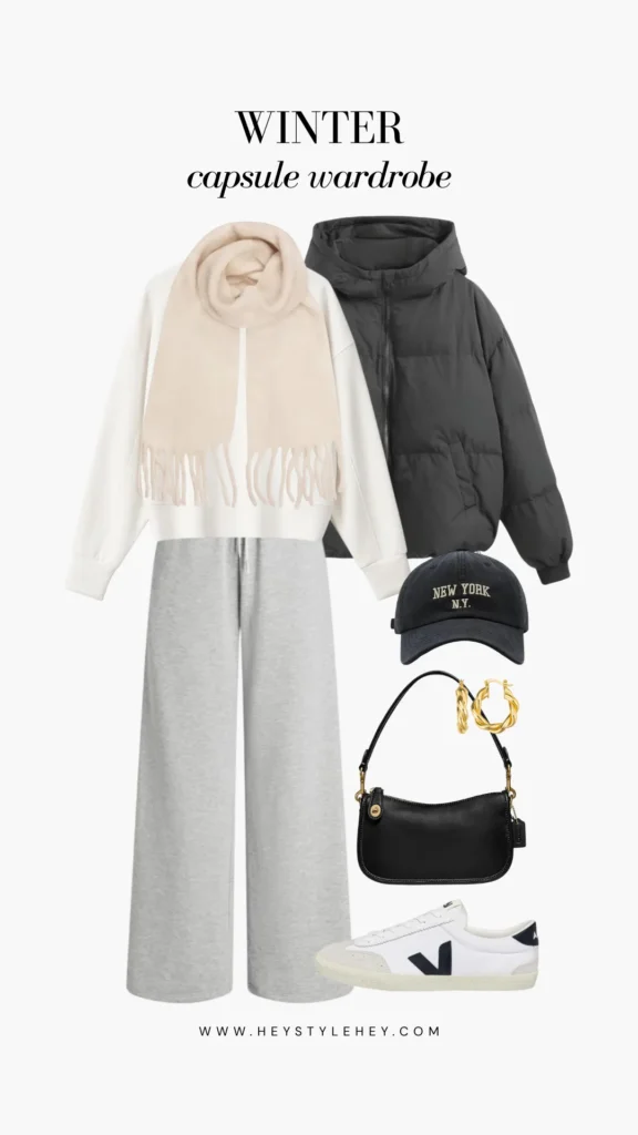 winter capsule wardrobe: outfit ideas