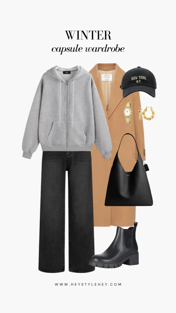 winter capsule wardrobe: outfit ideas