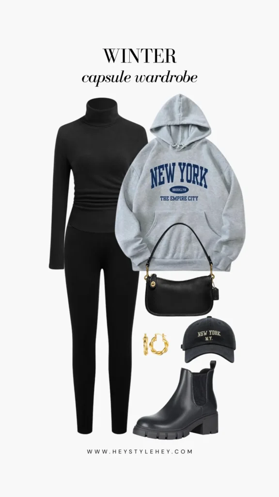 winter capsule wardrobe: outfit ideas