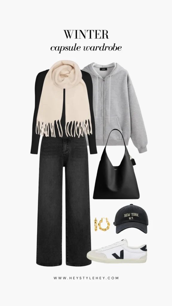 winter capsule wardrobe: outfit ideas
