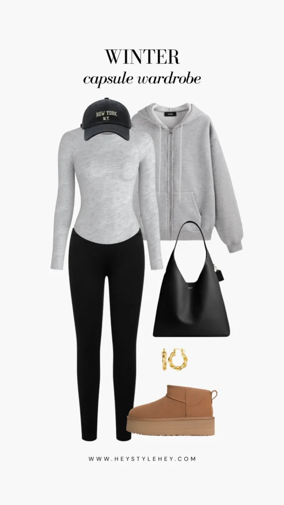 winter capsule wardrobe: outfit ideas