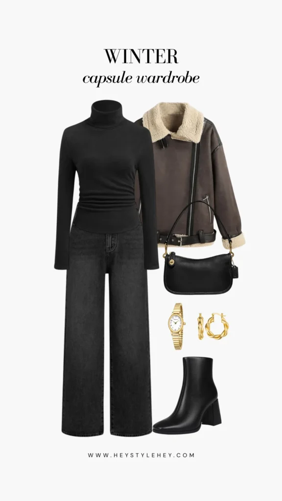 winter capsule wardrobe: outfit ideas
