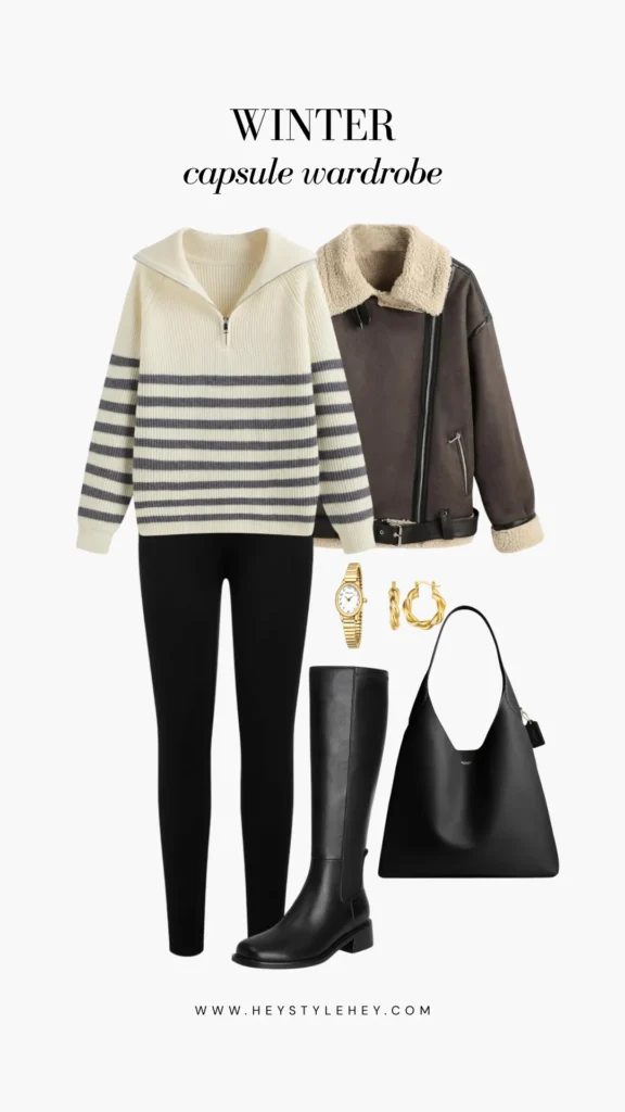 winter capsule wardrobe: outfit ideas