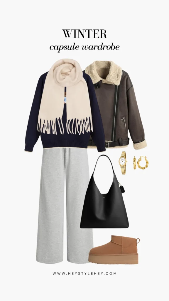 winter capsule wardrobe: outfit ideas
