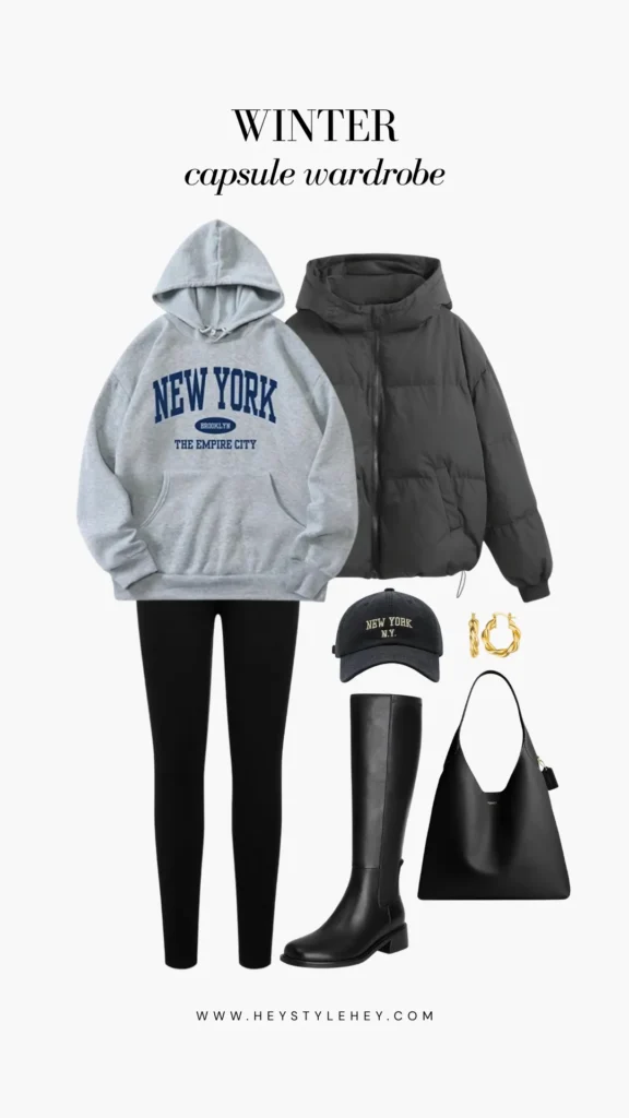 winter capsule wardrobe: outfit ideas