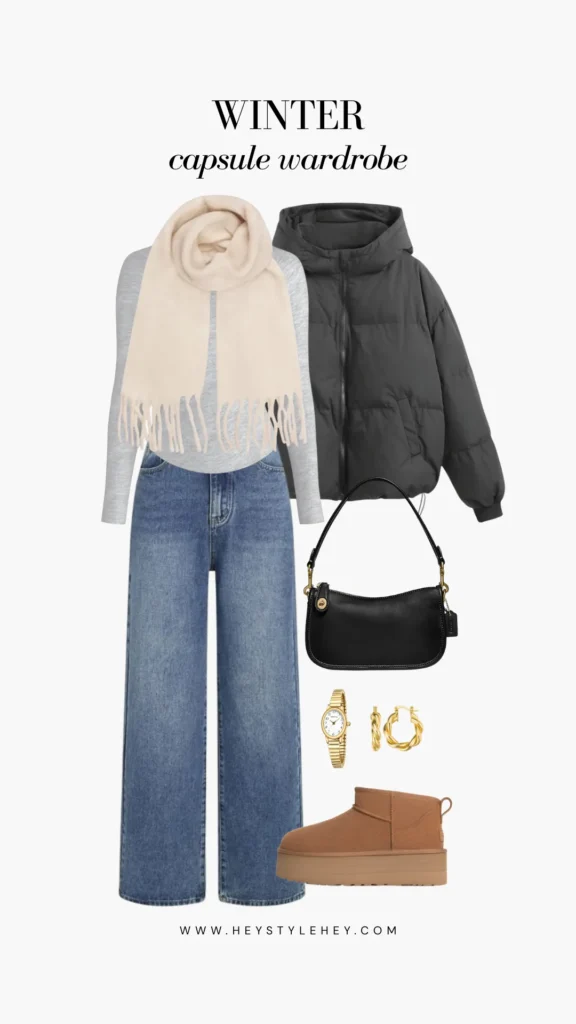 winter capsule wardrobe: outfit ideas