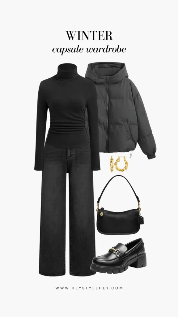 winter capsule wardrobe: outfit ideas